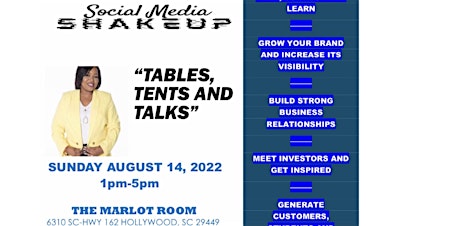 Social Media Shakeup presents: "Tables, Tents & Talks"!
