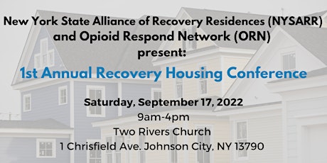 1st Annual NYS Recovery Housing Conference