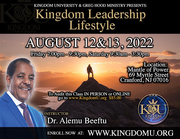 Kingdom Leadership Lifestyle - Dr Alemu Beeftu @ Kingdom U Cranford, NJ image