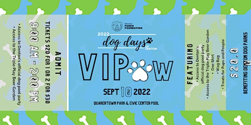 V.I.Paw Access at Denton Dog Days 2022