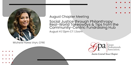 August Chapter Meeting: Social Justice through Philanthropy