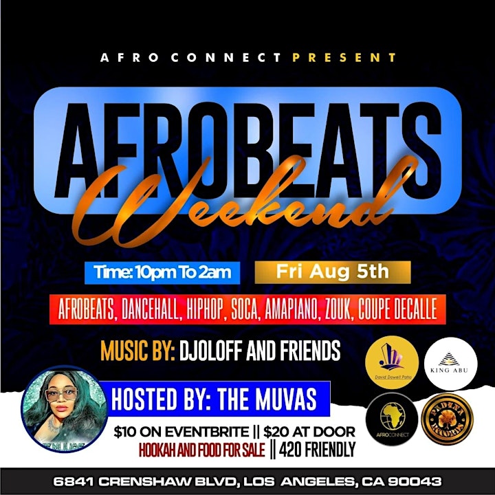 Afro Connect Presents Afrobeats Friday image