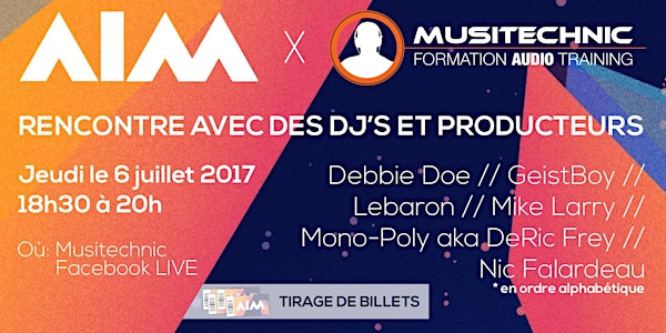 Rencontre avec des DJs et producteurs du AIM Fest chez Musitechnic