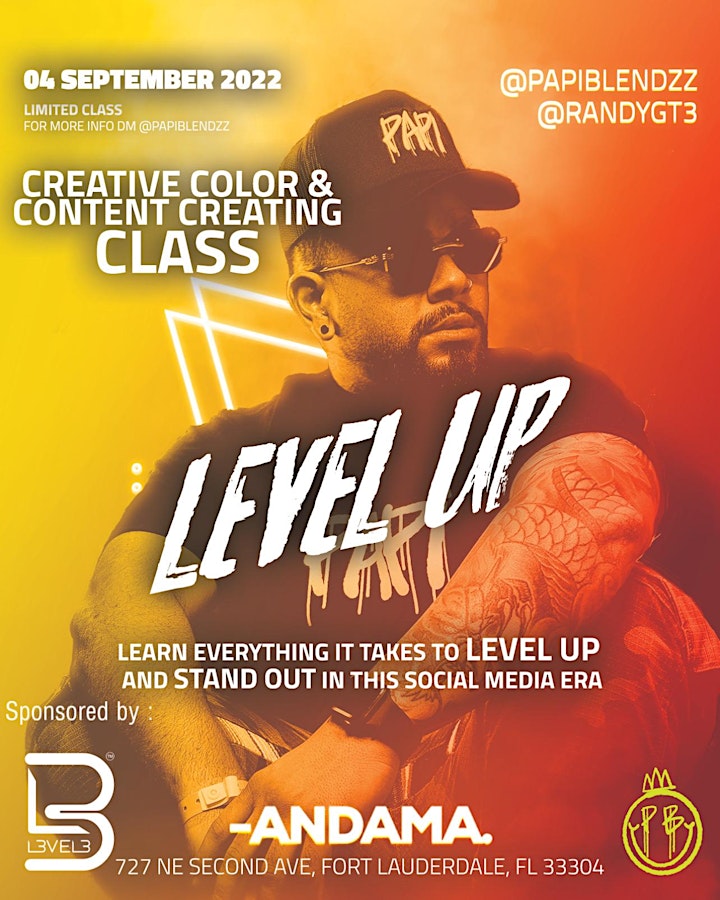 LEVEL UP -  CREATIVE COLOR CONTENT CREATING CLASS image