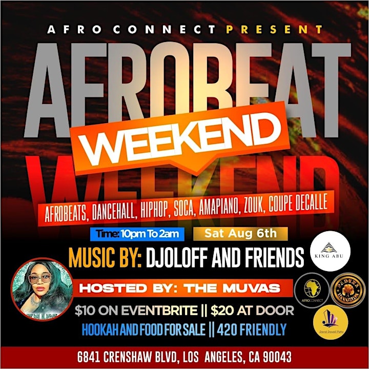 Afro Connect Presents Afrobeats Saturday image