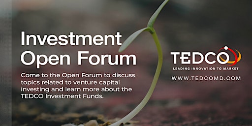 TEDCO Investment Open Forum (February 2023)