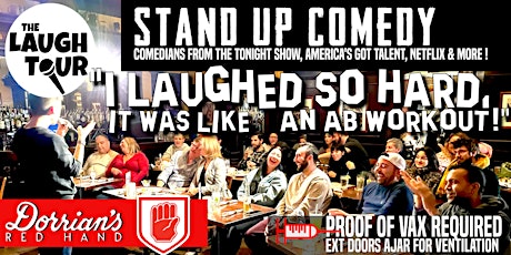 The Laugh Tour Comedy Club @  Dorrian's JC / Newport *PROOF of VAX req