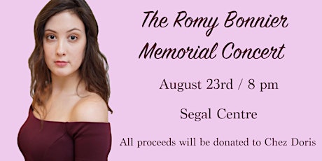 The Romy Bonnier Memorial Concert