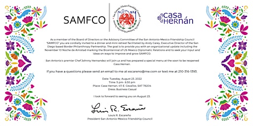 Board of Directors and Advisory Board of SAMFCO