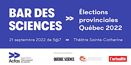 Bar des sciences - Élections provinciales Québec 2022