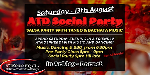 ATD Salsa Social Party & BBQ - 13th August