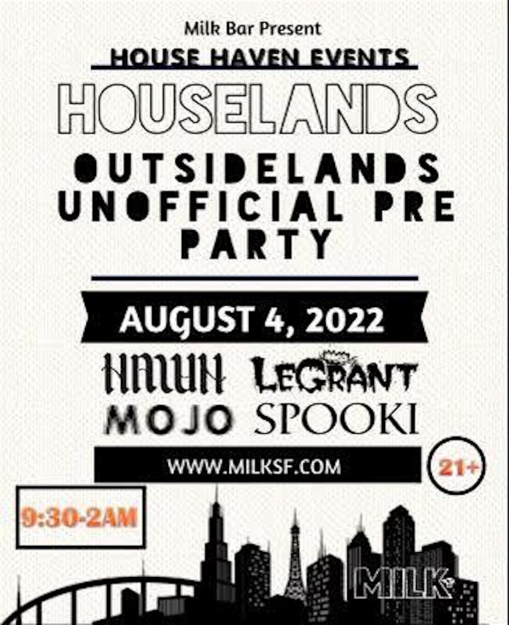 HOUSELANDS feat DJ HAWN, LeGRANT, MOJO, SPOOKI and Special Guests image