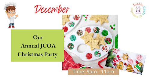 Kids (4-14) In-Person Cooking Class- Christmas Party with Sugar Cookies