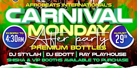 Afrobeats International’s Carnival Afterparty primary image