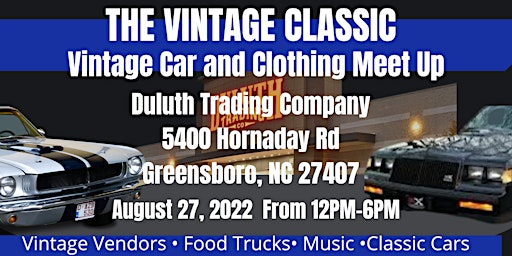 Classic Car and Clothing Meet UP !!!IT'S FREE!!!