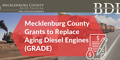 BDI Virtual Outreach: MeckNC Grants to Replace Aging Diesel Engines (GRADE)