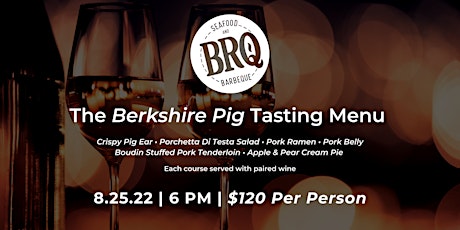 The "Berkshire Pig" Tasting Menu