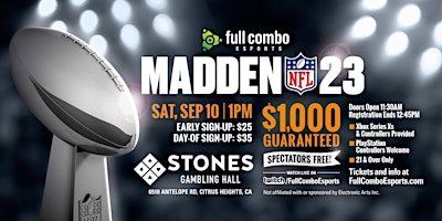 Madden NFL 23 Tournament (Sep 10)