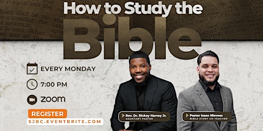 Bible Study - Mondays on Zoom