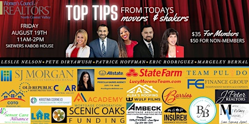 Top Tips from Today's MOVERS and SHAKERS!