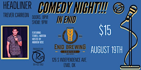 August Comedy show at  Enid Brewing Co.