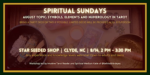 Symbols, Elements and Numerology in Tarot: Spiritual Sundays