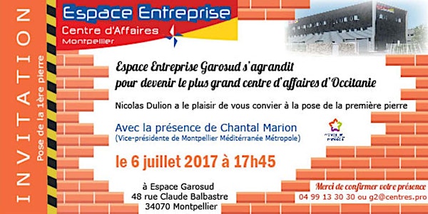 Pose de la première pierre : Espace Entreprise devient le plus grand centre d'affaires d'Occitanie