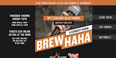Brew HAHA Comedy Night @ Old Flame Brewing Co.