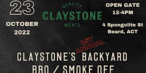 Claystone Meats Backyard BBQ and Smoking Cook off