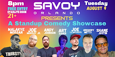 Savoy Orlando Presents  “A Standup Comedy Showcase”