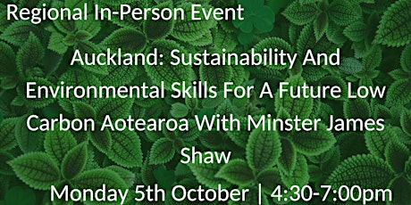 NZ120922 Auckland: Sustainability & Environmental Networking Event