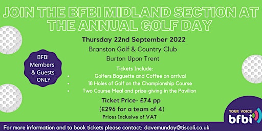 BFBI Midland Section Annual Golf Day