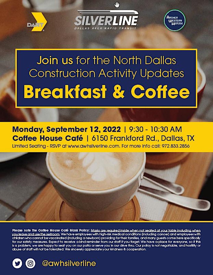 DART Silver Line Construction  Breakfast & Coffee - North Dallas  Updates image