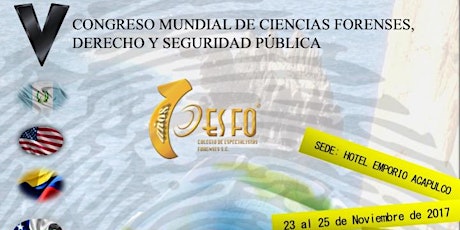 Imagen principal de V CONGRESO MUNDIAL DE CIENCIAS FORENSES, DERECHO Y SEGURIDAD PÚBLICA