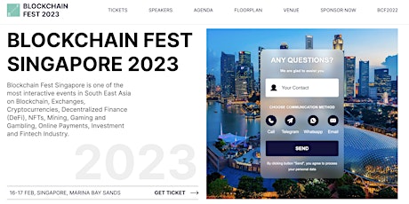 Image principale de Blockchain Fest 2023 - Singapore Event, 16-17 February