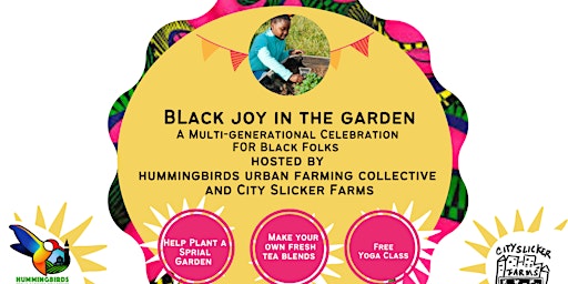 Black joy in the garden: fun day at City Slicker Farms for Black folks