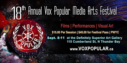 18th Annual Vox Popular Media Arts Festival