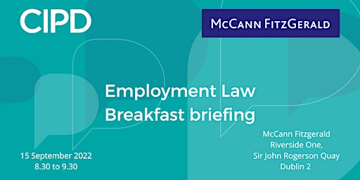 Employment Law Breakfast briefing