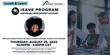 Summit Funding Lunch & Learn: ISave Program
