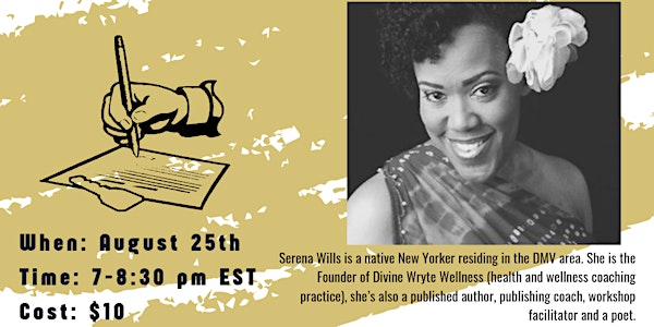 The Haus of Expression Presents: Poetry Workshop  With Serena Wills