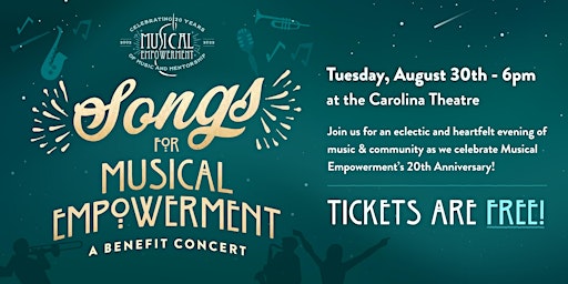 Songs for Musical Empowerment: A Benefit Concert - Free/All Ages Welcome