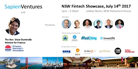 Sapien Ventures Fintech Showcase at NSW Parliament primary image