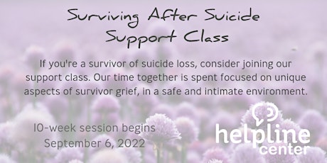 Surviving After Suicide Support Class