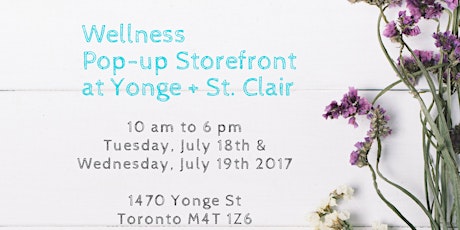 WELLNESS POP-UP STOREFRONT AT YONGE + ST CLAIR primary image