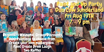 Paint and Sip Party Dun Cow Sunderland