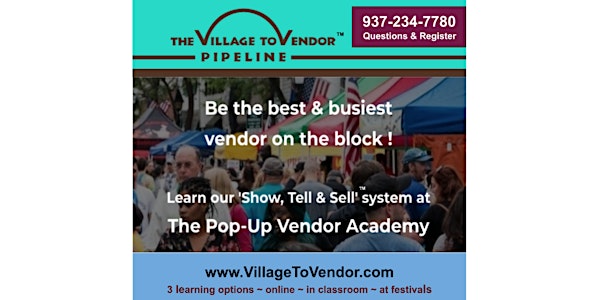 Learn  Do's & Don'ts for Successful Pop-Up Vending  & Fundraising at Events