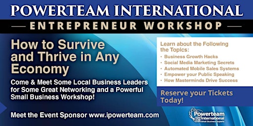 Power Lunch/Entrepreneur Workshop Washington DC