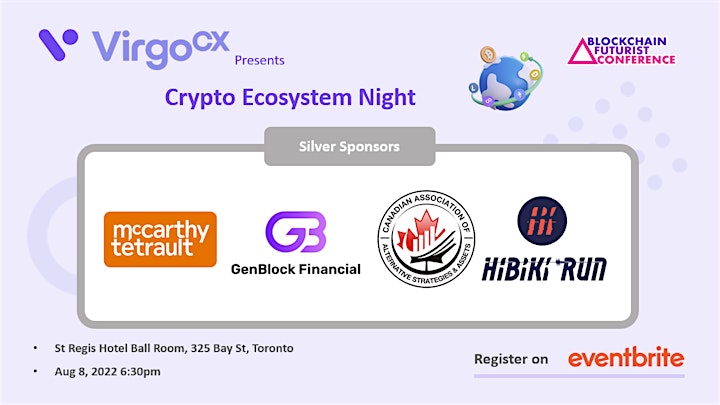 VirgoCX Presents: Crypto Ecosystem Night! - Official Futurist Launch Party image