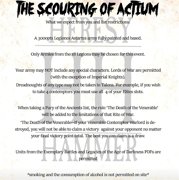 Heresy Hammer - The Scouring of Actium - A Horus Heresy Event image