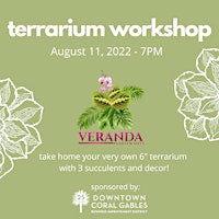 DIY Terrarium building Workshop with Veranda Plants and Gifts